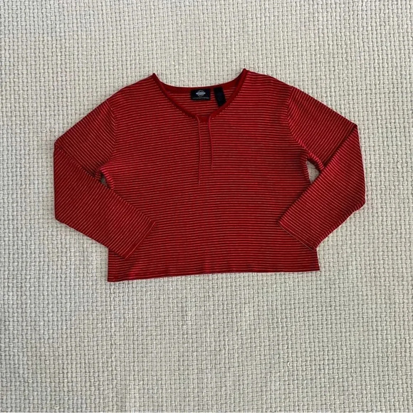 VINTAGE Long-Sleeve Striped Top - Picture 2 of 4